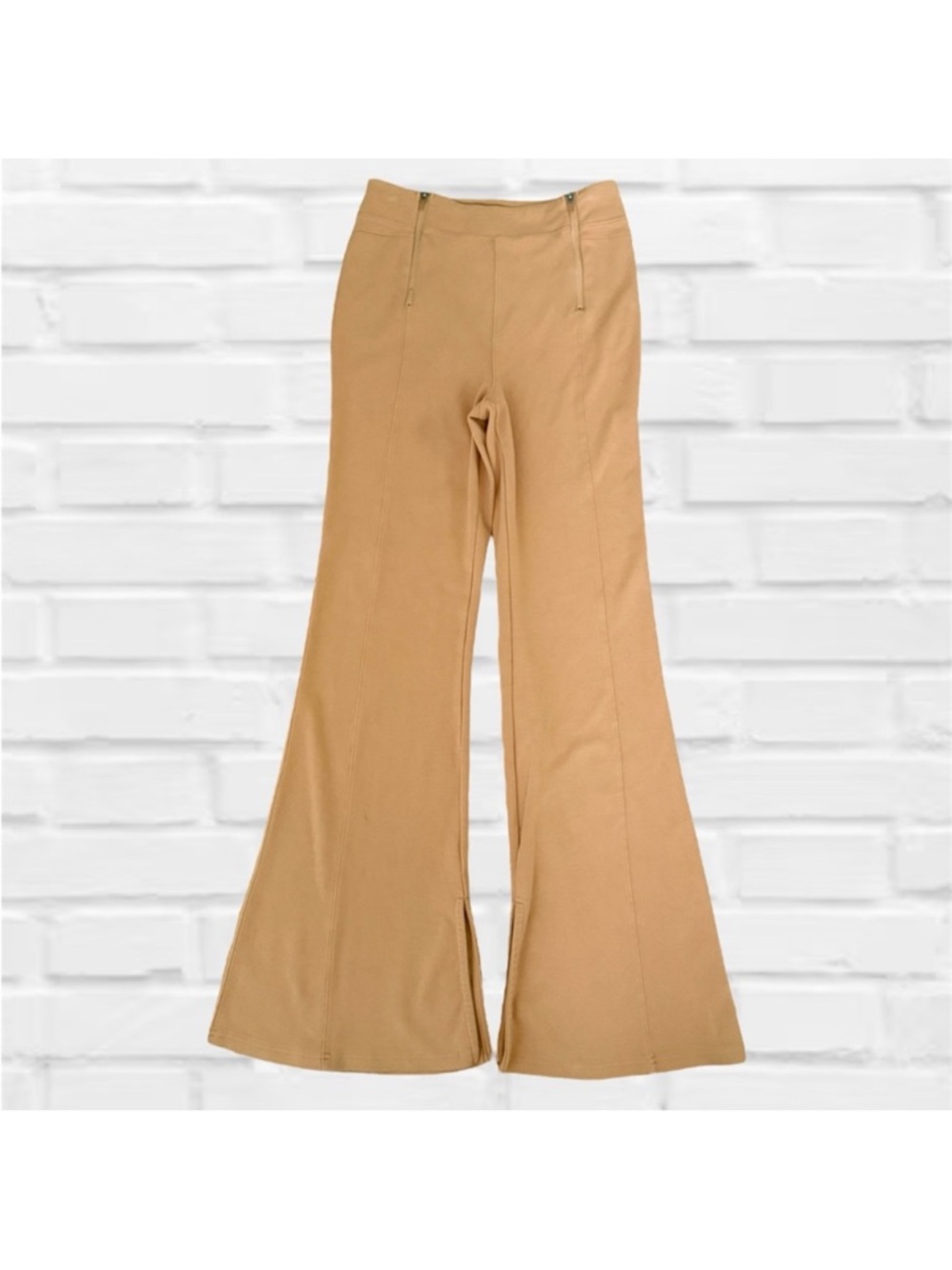 Free People Movement Split Flare Pants in Gold